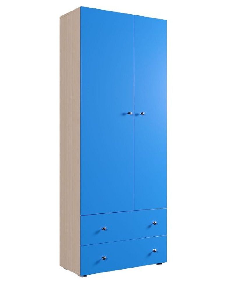 Детский синий шкаф для одежды