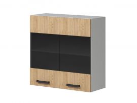 Шкаф навесной 800 со стеклом (КГ Алиса Craft) | подробнее Шкаф навесной 800 со стеклом (КГ Алиса Craft) | фото