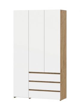 Некст 1 Шкаф комбинированный 3-х ств. (Дуб Золотой/Белый) | подробнее Некст 1 Шкаф комбинированный 3-х ств. (Дуб Золотой/Белый) | фото