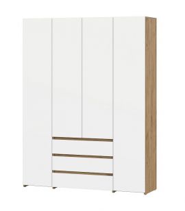 Некст 1 Шкаф комбинированный 4-х ств. (Дуб Золотой/Белый) | подробнее Некст 1 Шкаф комбинированный 4-х ств. (Дуб Золотой/Белый) | фото