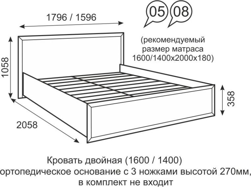 Ижмебель кровать